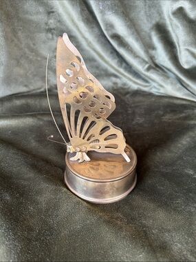 Vintage Brass Butterfly.6in high